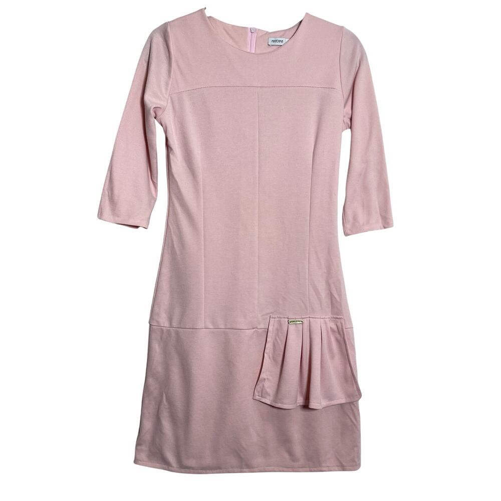 Makadamia Fitted Soft Pink 3/4 Sleeve Dress Women's Sz 40